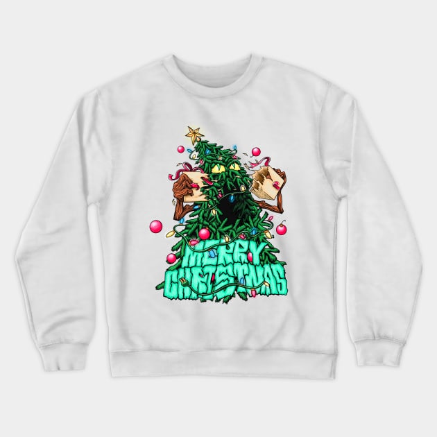 Christmas Monster Crewneck Sweatshirt by mattleckie